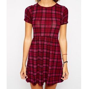 Plaid T-Shirt Dress // Asos (New Look)